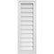 Ekena Millwork Vertical Surface Mount PVC Gable Vnt: Non-Functional, w/2"W x 1-1/2"H, Brickmould Frame, 12"W x 34"H GVPVE12X3402SN - alternate 1